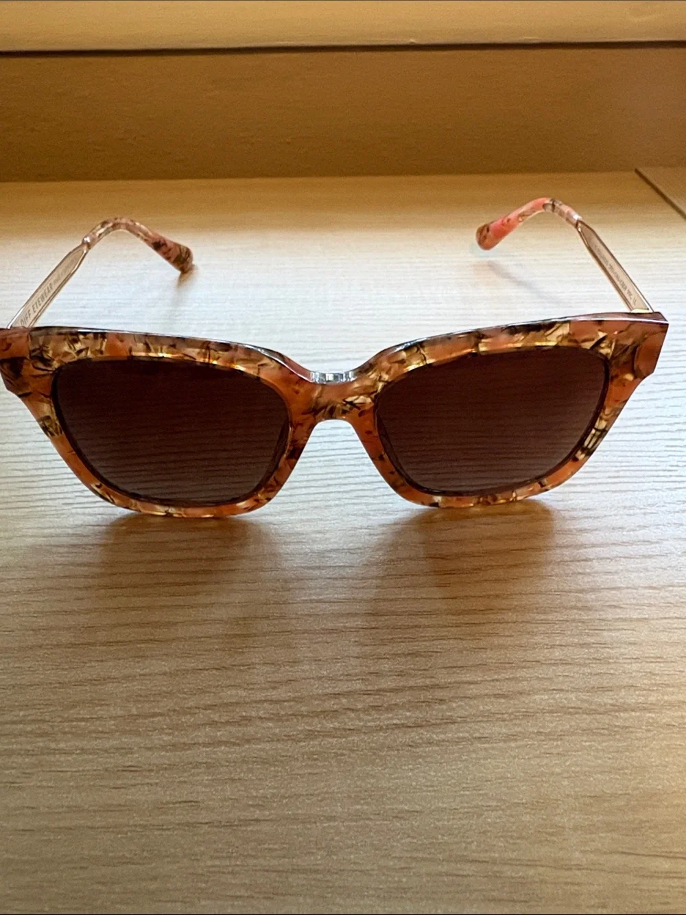DIFF Eyewear Tortoiseshell Square Sunglasses - Brown Lenses
